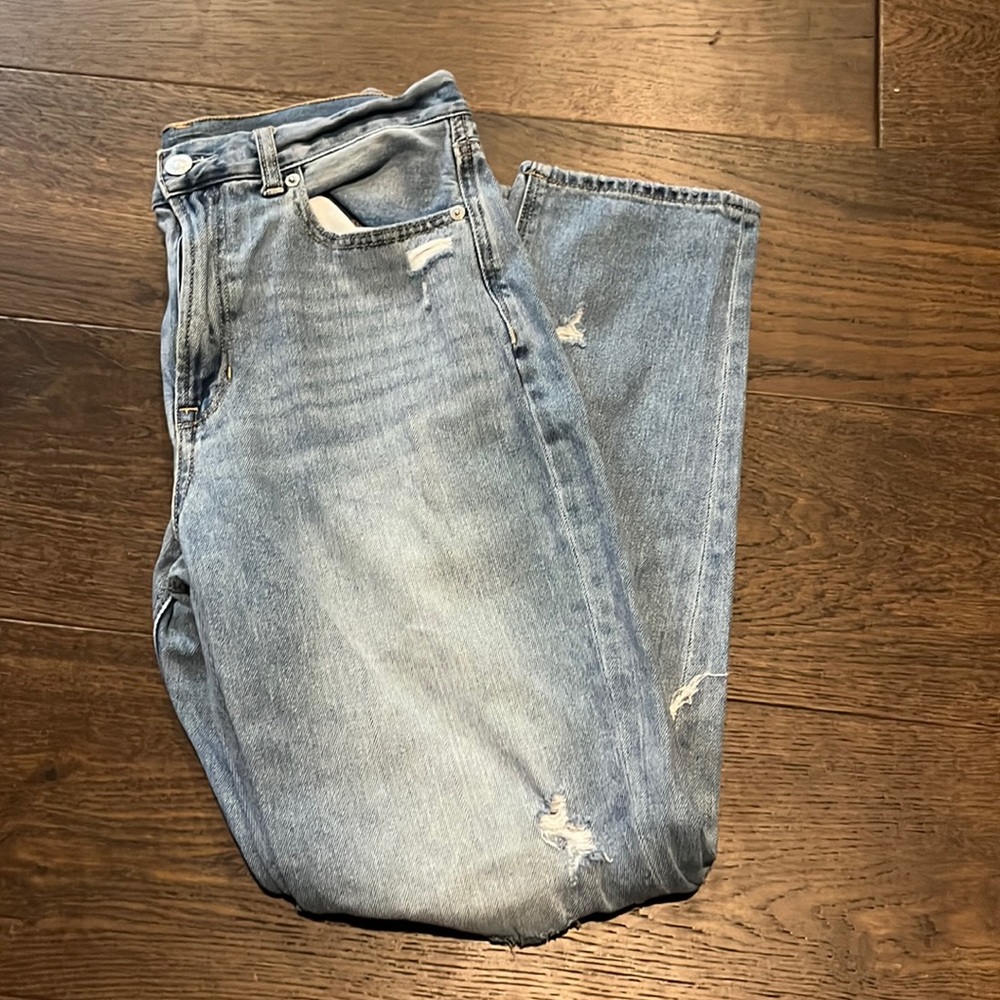 American Eagle destructed Mom jeans